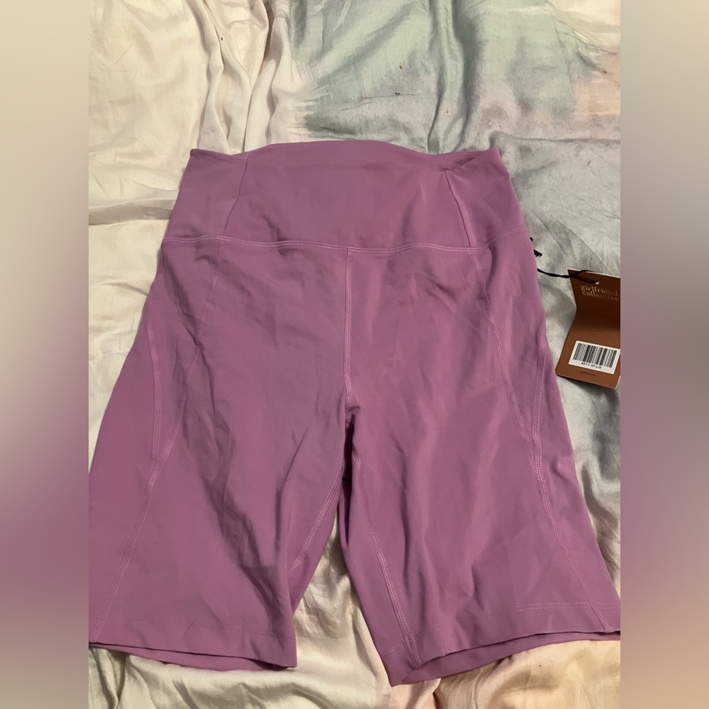 Girlfriend Collective Pink/purple Bike Shorts